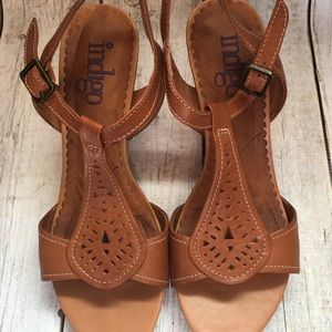 Clark’s Brown Wedge Sandals